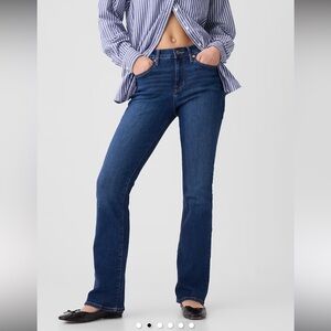 Gap Mid Rise Baby Boot Cut Jeans in Dark Wash